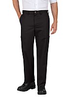 Dickies Men's Industrial Relaxed Fit Cotton Cargo Pants, Black, 32 UL