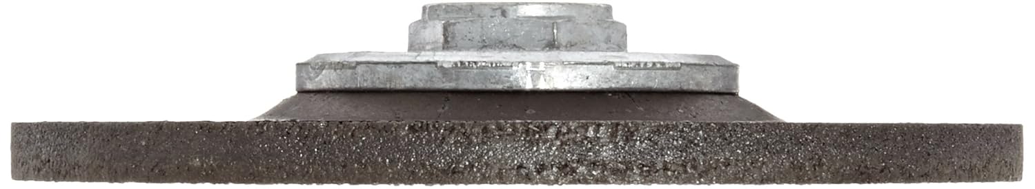 Norton Blue Fire Plus Depressed Center Abrasive Wheel, Type 27, Zirconia Alumina and Aluminum Oxide, 5/8"-11 Hub