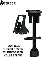 Gerber Gear Downrange Tactical Tomahawk Survival Multitool, Made in USA Camping Axe with Hammer Head and Steel Pry Bar, Includes Sheath with Integrated Molle Straps