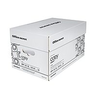 Office Depot Copy Paper, 10 Reams, White, Letter (8.5in x 11in), 5000 Sheets Per Case, 20 Lb, 92 Brightness