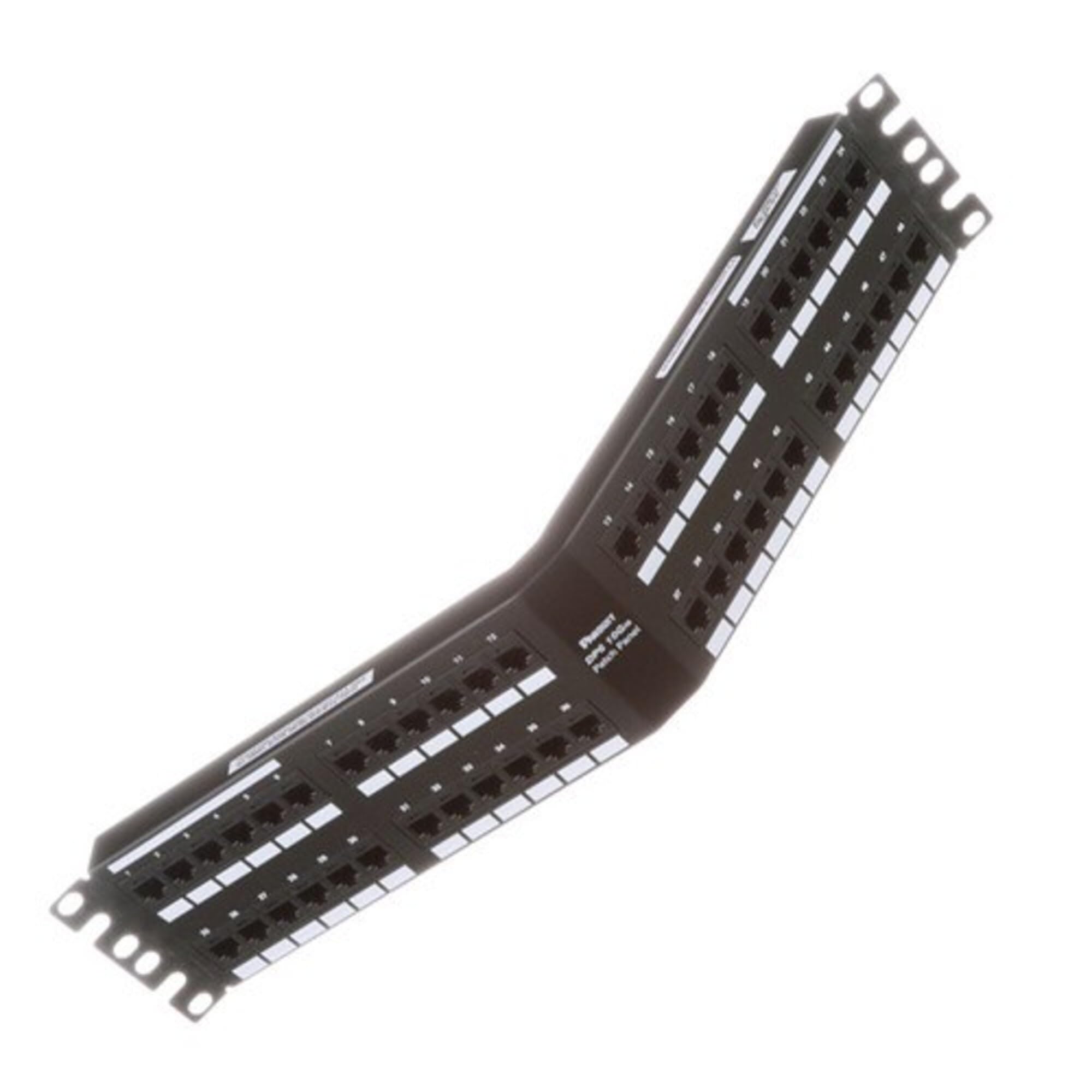Panduit DPA486X88TGY Category-6A 48-Port Angled Punchdown Patch Panel
