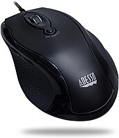 ADESSO iMouse G2 - USB Ergonomic Optical Mouse Adjustable DPI, Black