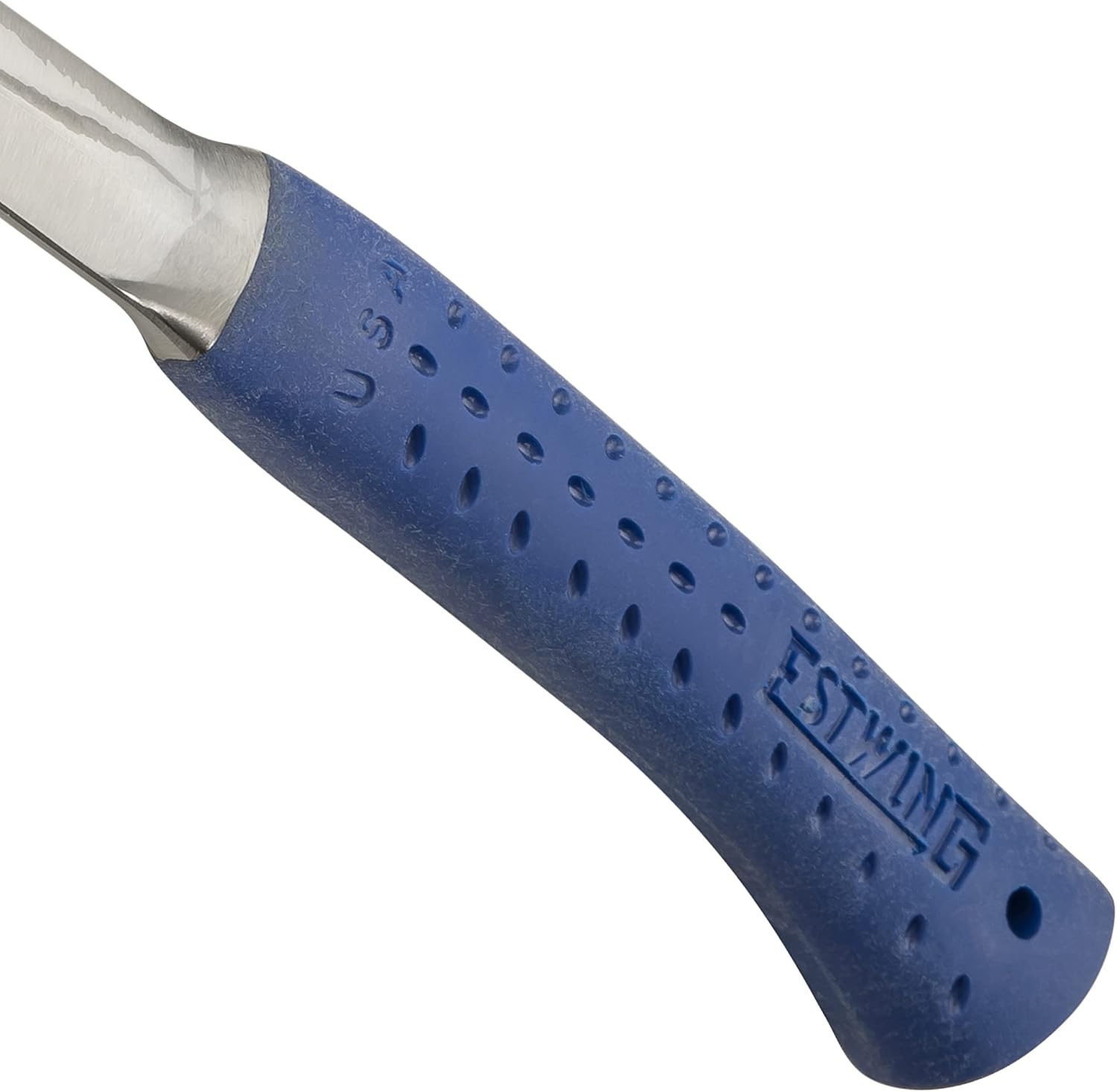 ESTWING Camper's Axe - 16" Hatchet with Forged Steel Construction & Shock Reduction Grip - E44A 16" Blue