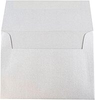 JAM PAPER Silver Stardream Metallic Invitation Envelopes