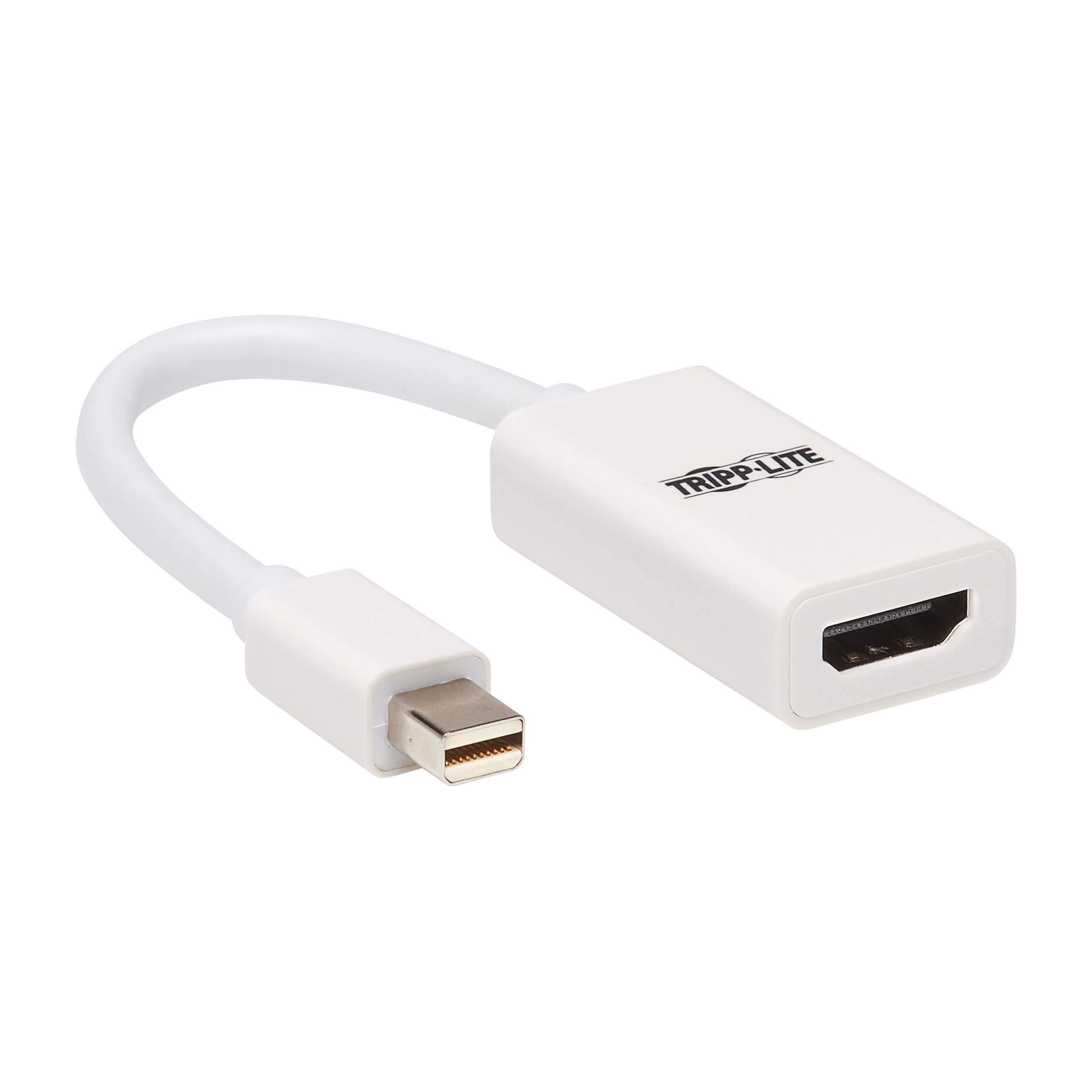Eaton Tripp Lite Series Mini DisplayPort to HDMI Active Adapter 4K M/F White mDP to HDMI - Adapter