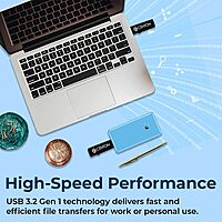 Centon Electronics S1-U3D2-16G Centon Datastick OTG USB 3.0 [USB A + USB C] 16GB, Black 1 Pack