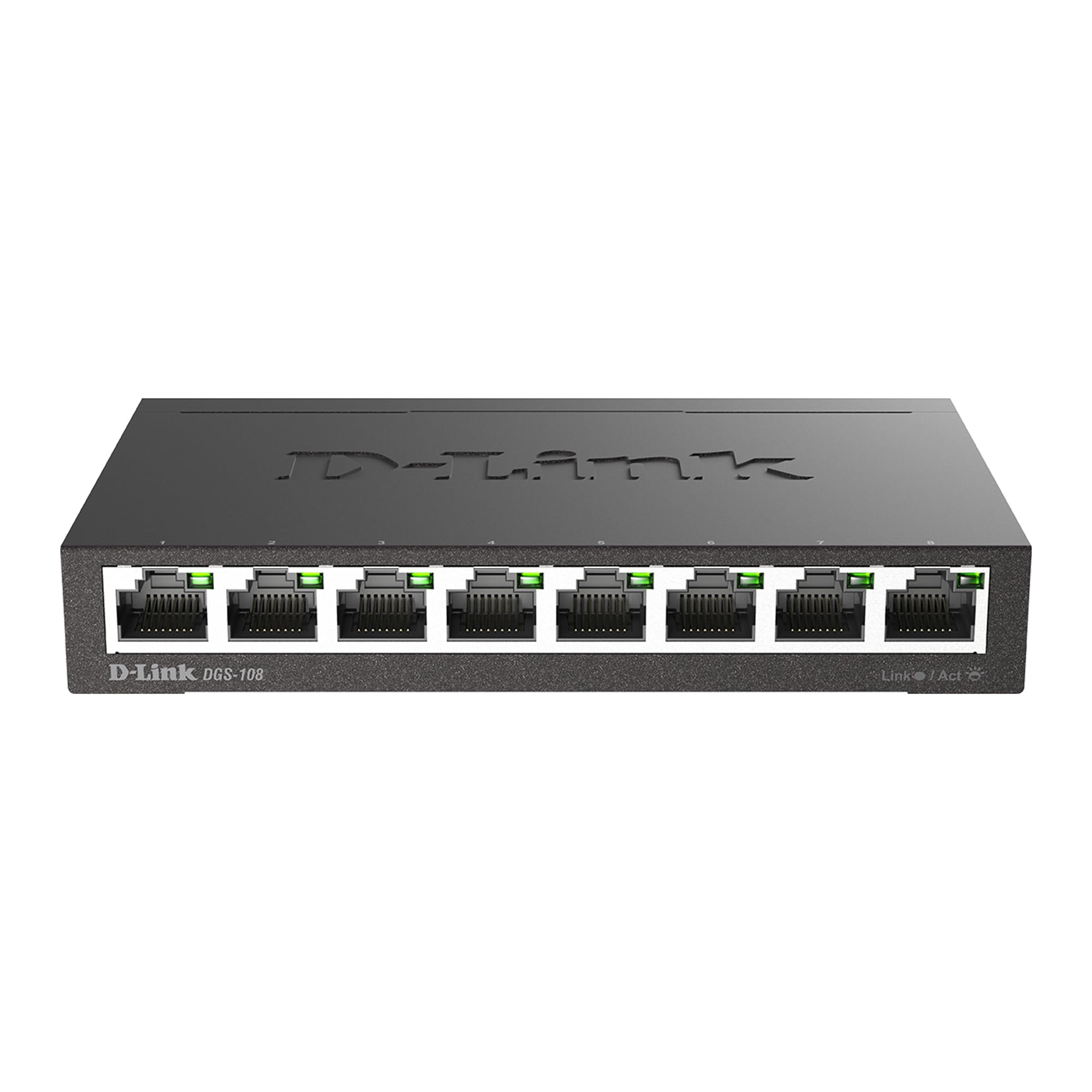 D-Link Gigabit Unmanaged Metal Fan-Free Desktop/Wall-Mount Switch