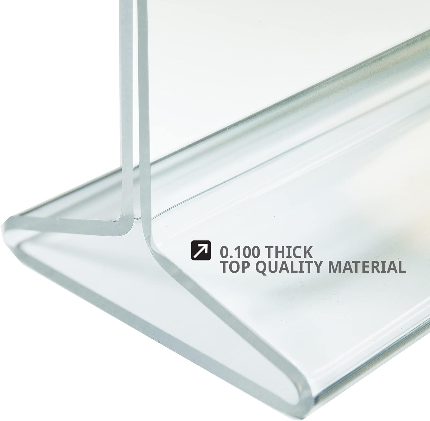 Azar Displays Top-Load Acrylic Sign Holders, Clear, Pack of 10