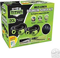 Thetford Titan Premium 15' Sewer Hose Kit w/Universal Bayonet Connection & 5-in-1 Sewer Adapter w/Handle