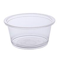 Boardwalk Souffle/Portion Cups, 2 oz, Polypropylene, Clear, 20 Cups/Sleeve, 125 Sleeves/Carton
