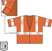 ERGODYNE GloWear 8310HL High-Visibility ANSI Class 3 Safety Vest