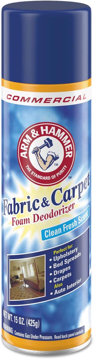 Arm & Hammer 84128 15 oz Fabric And Carpet Foam Deodorizer Can 15 Ounce (Pack of 1)