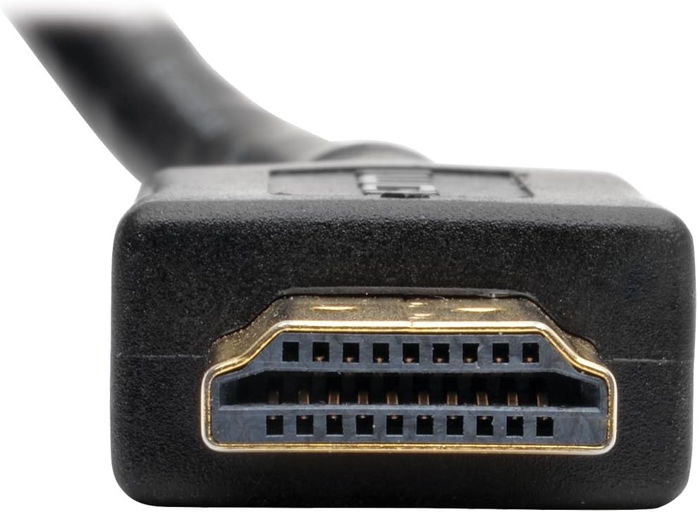 Tripp Lite High-Speed HDMI with Ethernet All-in-One Keystone/Panel Mount Extension Cable (M/F), Angled Connector