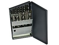 Greenfield Threading 330083 High Speed Steel Jobber Drill Plug Hand Tap Set (18-Piece Set)