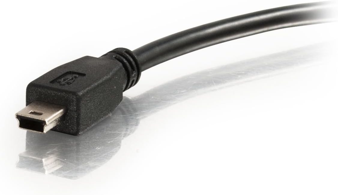 C2G 27005 USB 2.0 A to Mini-B USB Cable, 6.56 Feet (2 Meters), Black