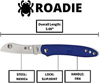 SPYDERCO Roadie Non-Locking Folding Pocket Knife