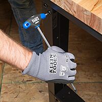 Klein Tools JTH98M T-Handle Hex Key Set, Metric Sizes Allen Wrench Set with 9-Inch Blades, Stand Included, 8-Piece