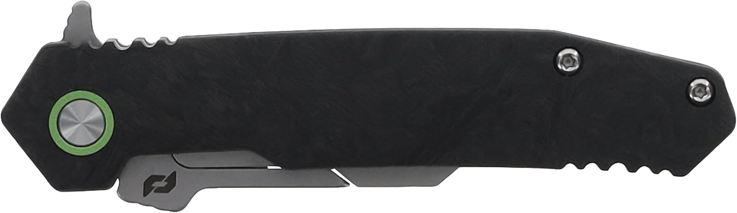 Schrade Enrage Stryche Replaceable Blade Knife with Carbon Fiber Handle, Pocket Clip