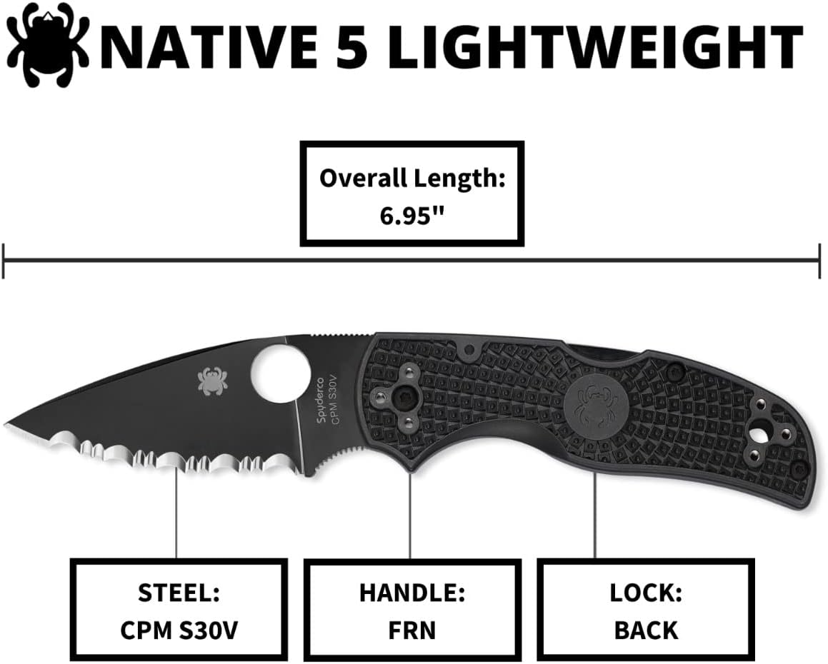 Spyderco Native 5 Folding Knife with 2.95" Blade