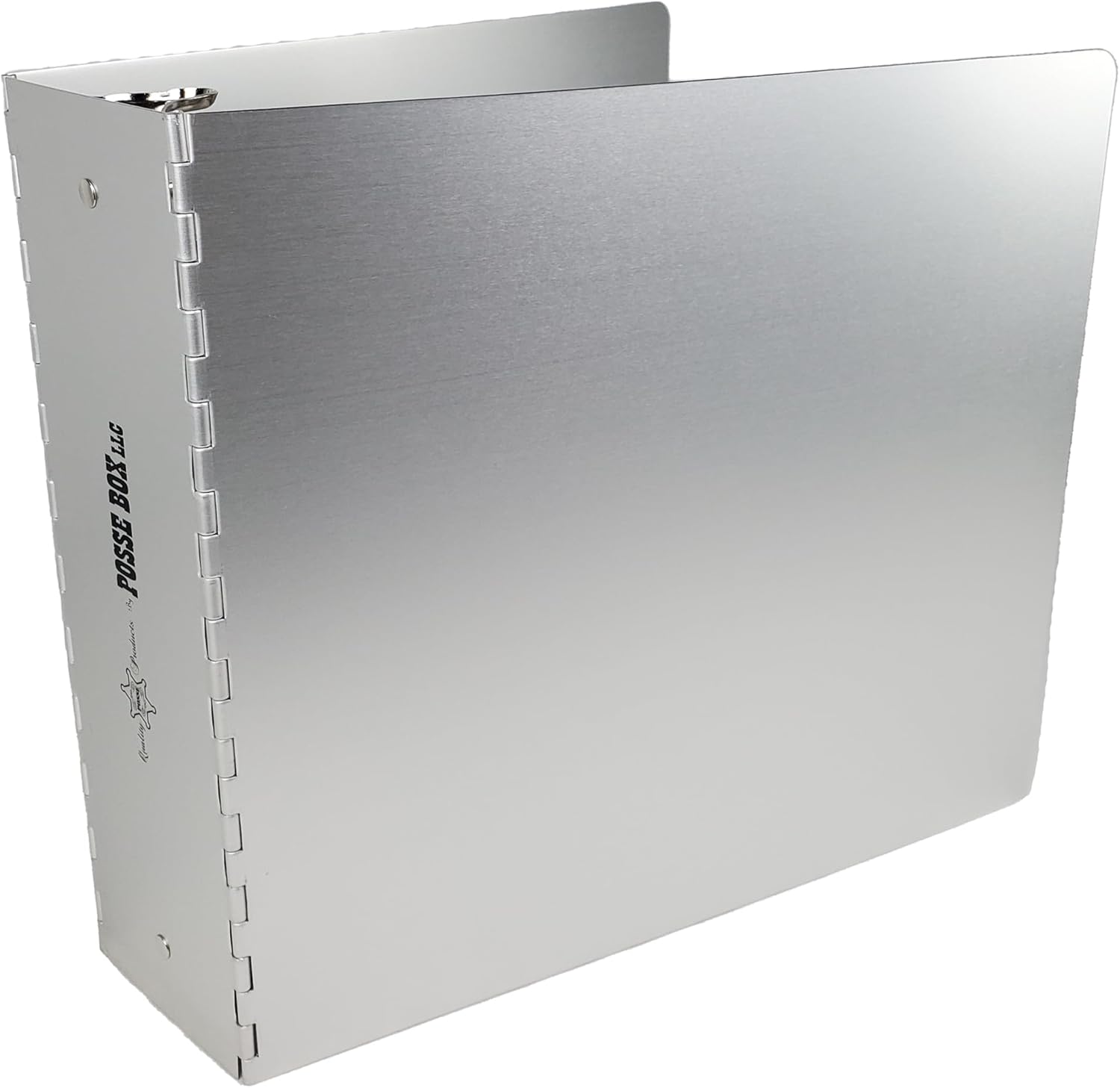 POSSE BOX Anodized Aluminum 3-Ring Binder