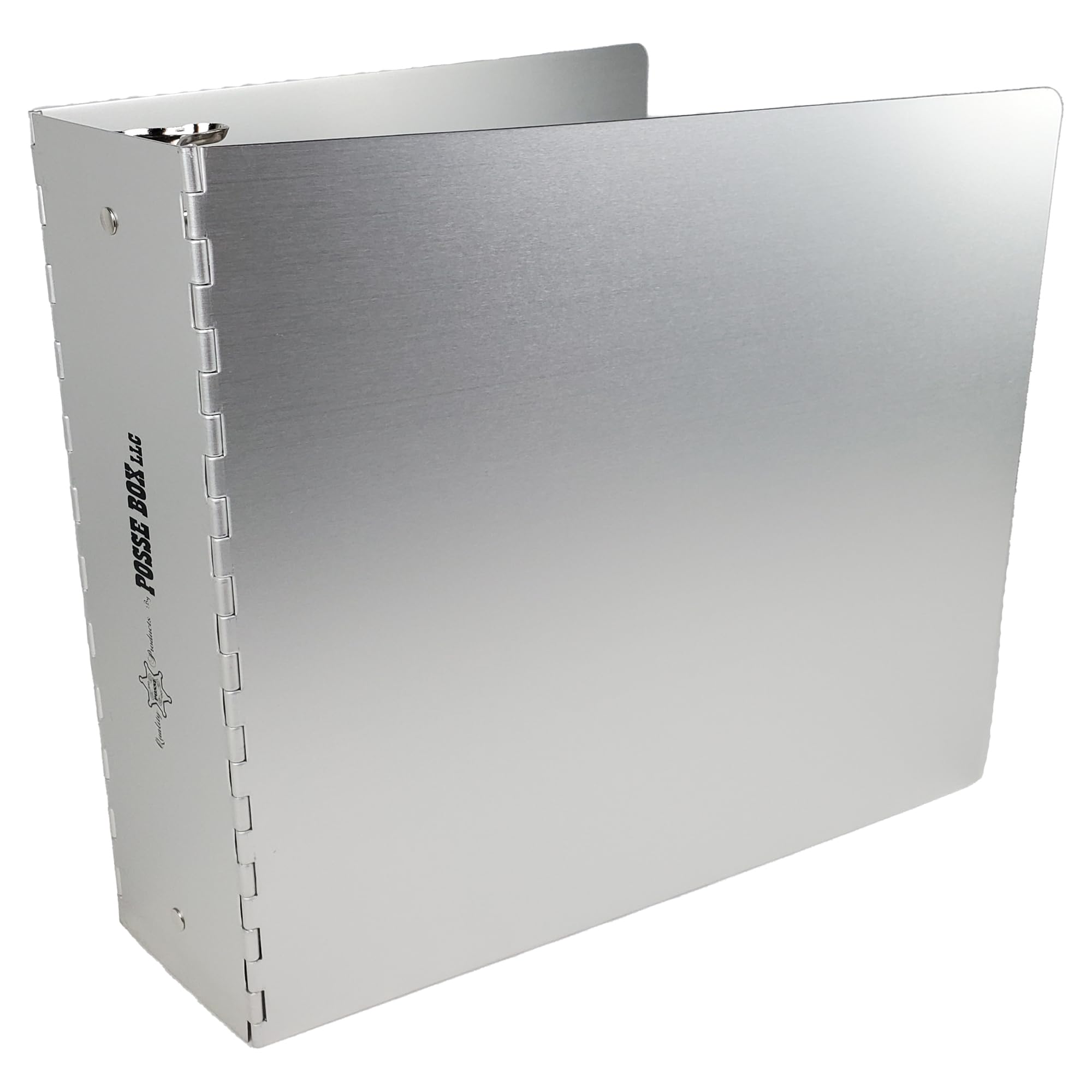 POSSE BOX Anodized Aluminum 3-Ring Binder