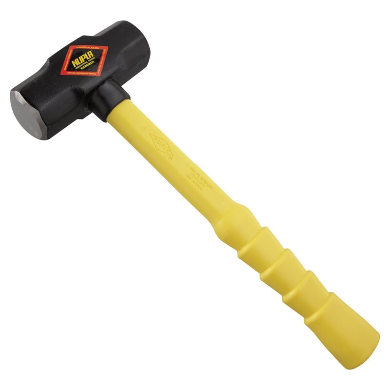Nupla 27-540 Blacksmith's Double-Face Steel-Head Ergo-Power Sledge Hammer, 4 lb., 14" SG, Yellow/Black