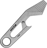 Kershaw Recap Keychain Bottle Opener, Gray Multi Tool with Bottle Opener, Pry Bar, and Flathead Screwdriver Tip, Fits Key Ring, Size of a House Key