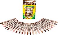 Crayola Crayons 24 Count, Colors of The World, Skin Tone Crayons, 24 Crayon Colors
