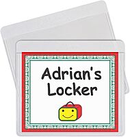 C-Line-70443 Self-Adhesive Labeling Pockets, Pack of 25, 3-1/2 x 2-3/4 in 3-1/2" x 2-3/4"