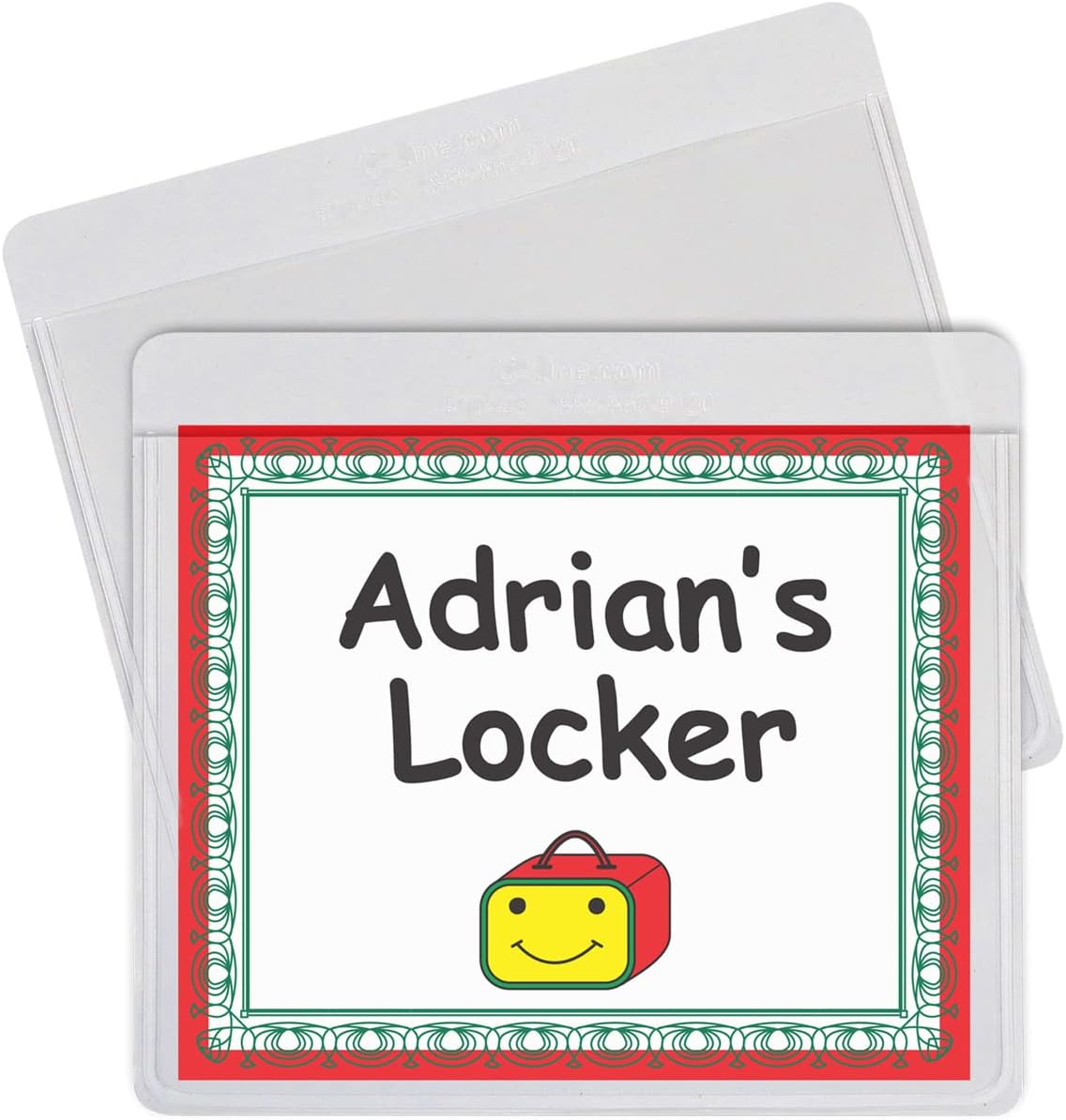 C-Line-70443 Self-Adhesive Labeling Pockets, Pack of 25, 3-1/2 x 2-3/4 in 3-1/2" x 2-3/4"