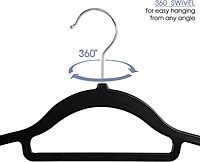 Elama Home Cloths Hanger, Non-Slip, 50 Piece Set (ELH-006-BKGR)