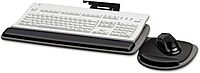 Fellowes 93841 Adjustable Standard Keyboard Platform, 20-1/4w x 11-1/8d, Graphite/Black