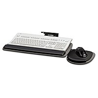 Fellowes 93841 Adjustable Standard Keyboard Platform, 20-1/4w x 11-1/8d, Graphite/Black