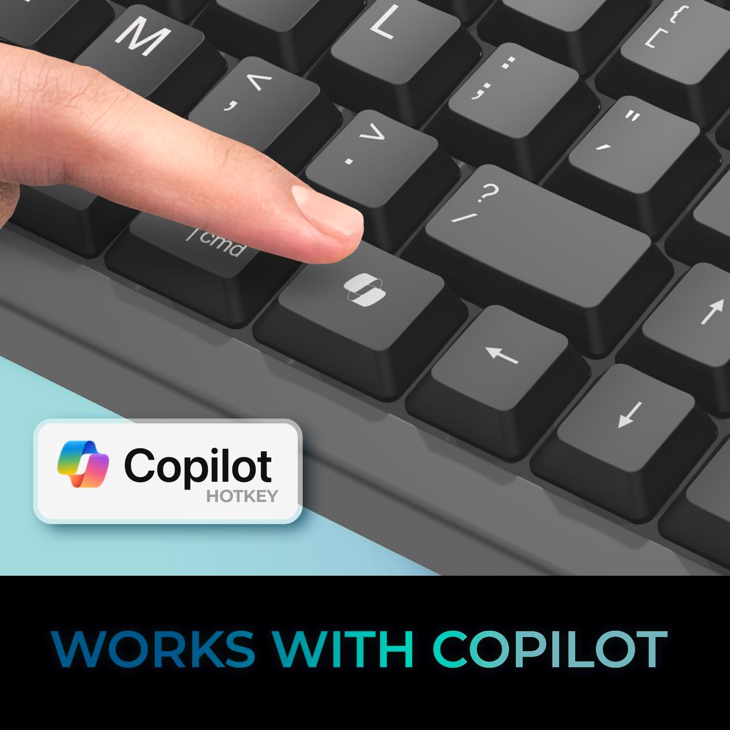 Wireless Keyboard with Touchpad 104 Key Full Size USB Dongle Receiver Multi OS Support Works with MacOs System & Multimedia