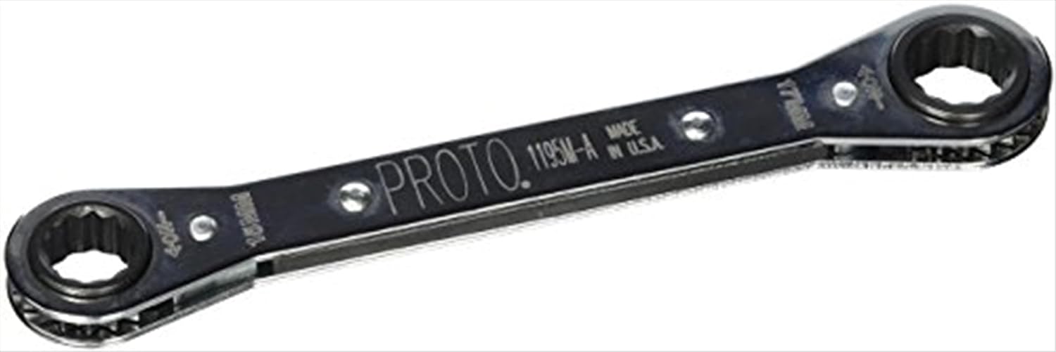 Proto - Double Box Ratcheting Wrench 15 x 17 mm - 12 Pt. (J1195M-A)