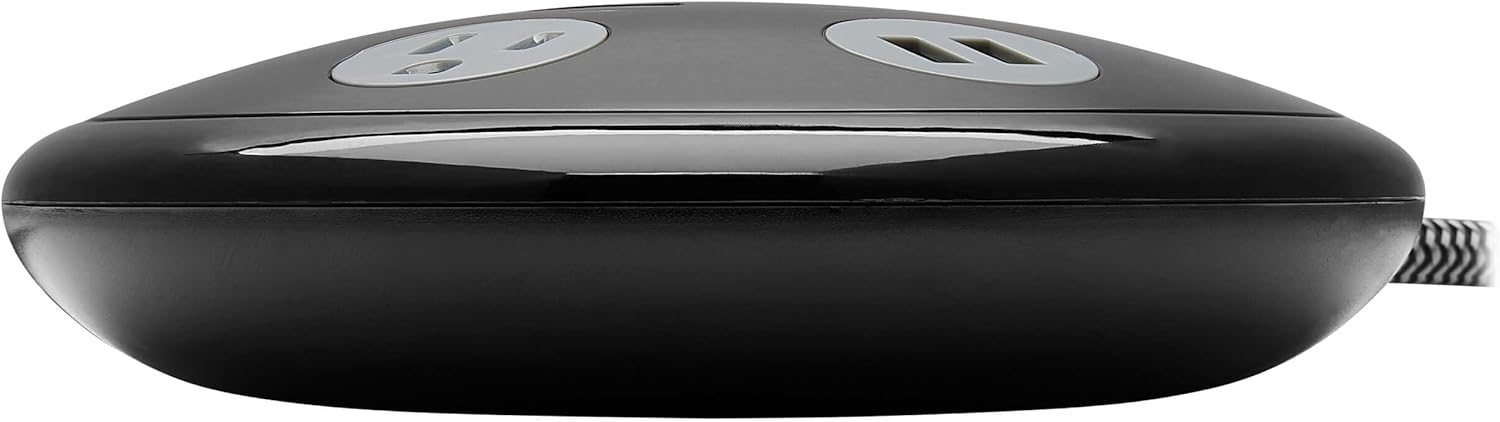 Tripp Lite Conference Surge Protector 4 5-15R 4 USB-A Ports 6ft Cord Black (TLP406USBUFO)