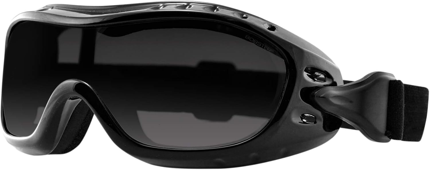 Bobster Night Hawk, Gloss Black Frame, Smoked Photochromic Lens