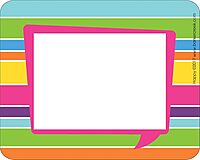 Barker Creek Name Badges & Self-Adhesive Labels, Happy, Multi-Design, Multi-Purpose Name Tags, Gift Tags