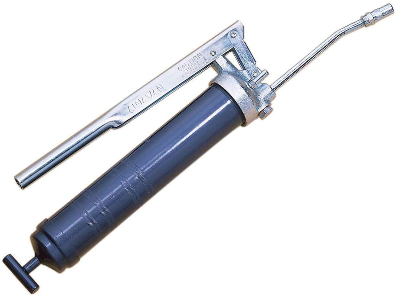 Lincoln 1142 Lever Action Manual Grease Gun with Rigid Extension, Premium Dual Lip Follower, Jam Proof Toggle Mechanism