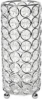 Elegant Designs HG1003-CHR Elipse Crystal Decorative Flower Vase, Candle Holder, Wedding Centerpiece, 7.5 Inch