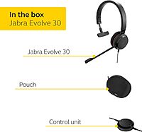 Jabra Evolve 30 II Wired On-Ear Headset - Unified Communications