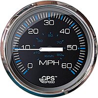 Faria Chesepeake Black 4" Studded Speedometer - 60MPH (GPS)