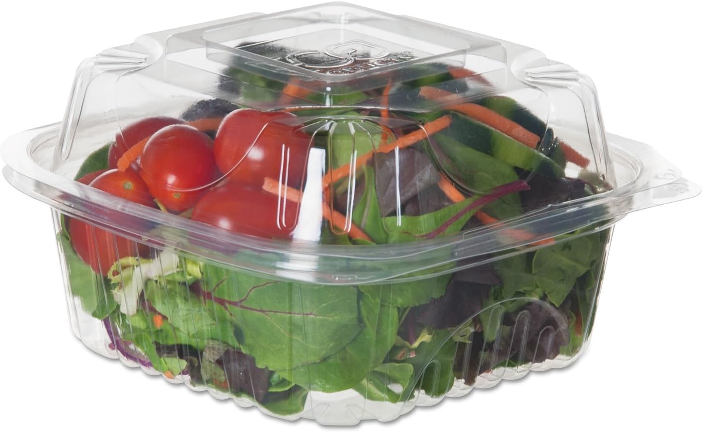 Eco-Products Compostable 6" Clear PLA Plastic Clamshell To Go Containers, Case of 240, Meal Prep Box, Take Out Box With Lid