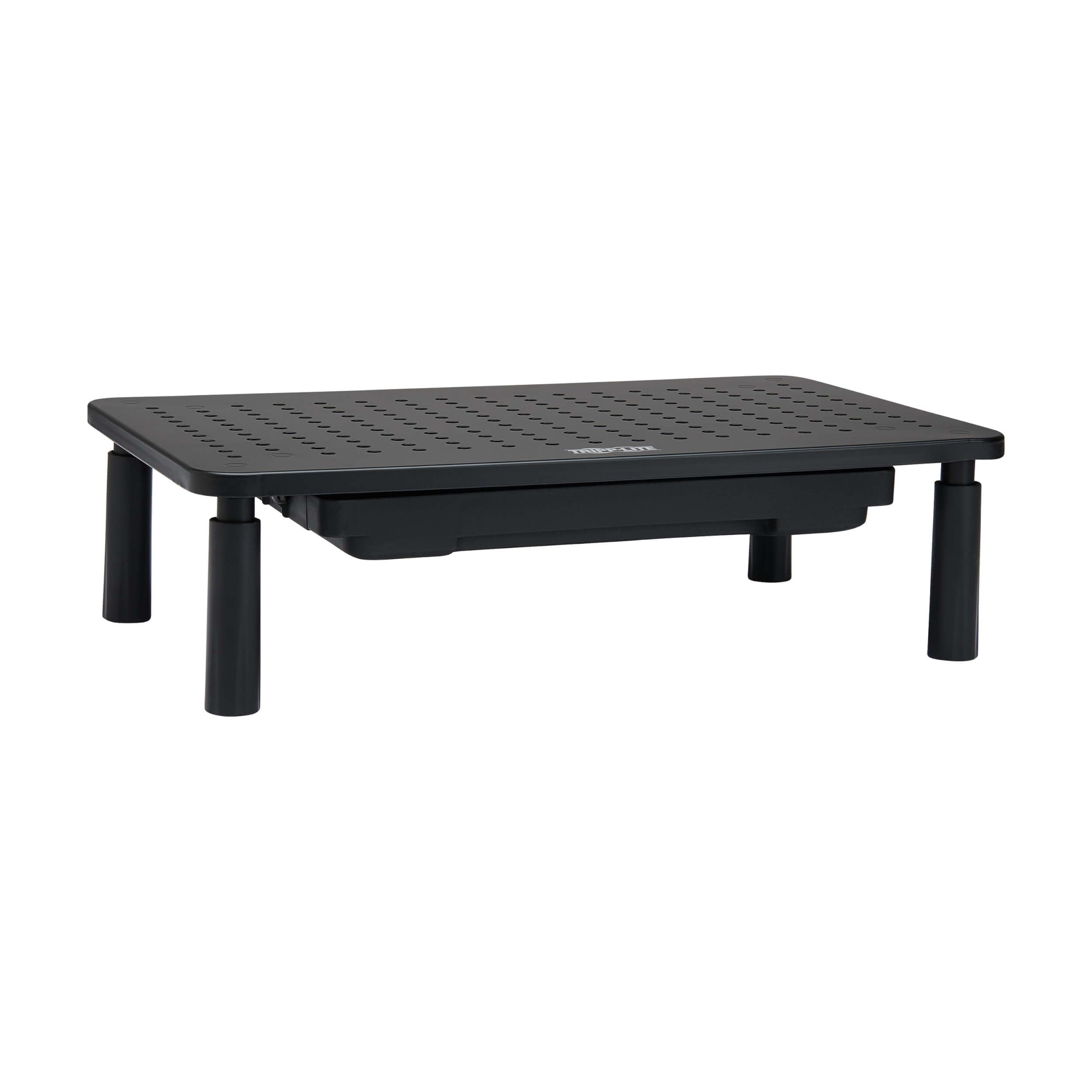 Tripp Lite Single Monitor Riser Stand for Desk with Storage Drawer, Height Adjustable