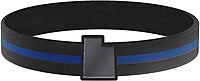 Thin Blue Line USA State Silicone Bracelet