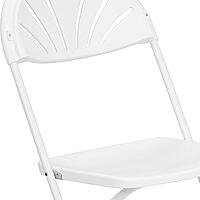 Flash Furniture HERCULES Series 650 lb Capacity Plastic Fan Back Folding Chair