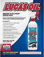 LUCAS OIL Slick Mist Marine Speed Wax