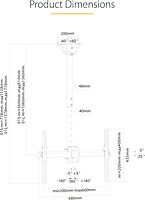StarTech.com Universal Ceiling Mount for TVs and Projectors