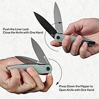 SENCUT Bocll II Pocket Folding Knife - D2 Drop Point, G10 Handle