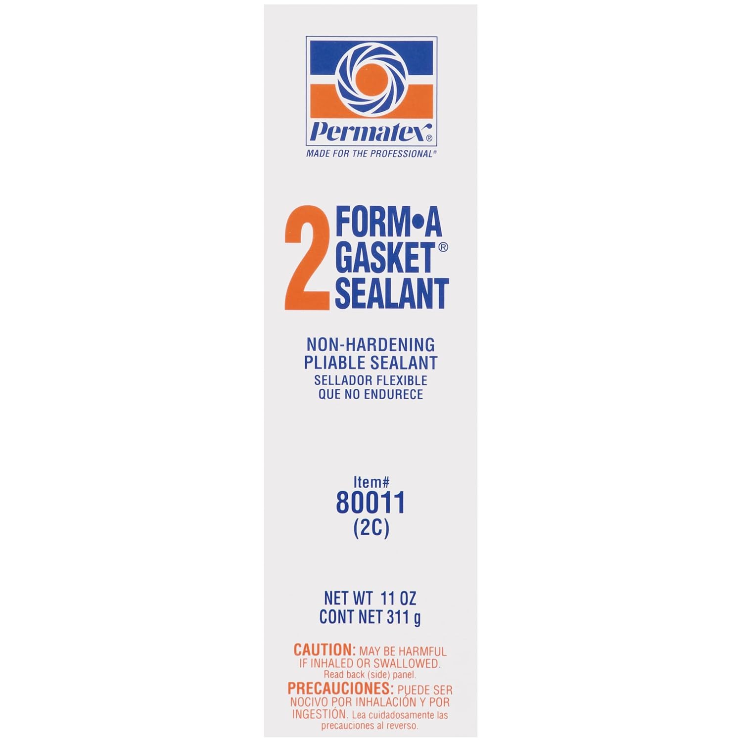 Permatex 80011 Form-A-Gasket #2 Sealant, 11 oz., Pack of 1 Form-A-Gasket #2 11 Fl Oz. (Pack of 1)